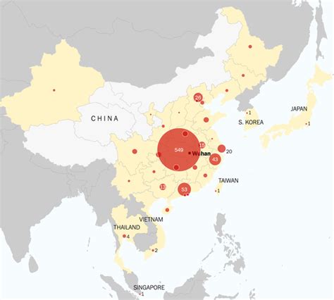china coronavirus by area